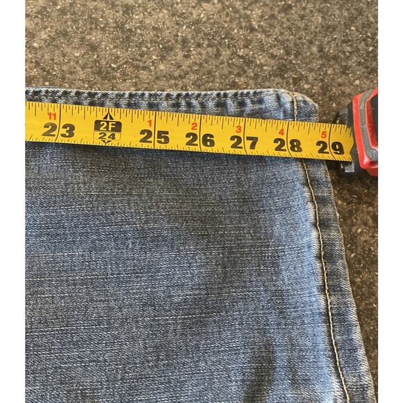 Lee Women's Jeans 14 Med Straight Leg Regular Fit Mid Rise Blue Stretch Denim - Picture 11 of 12